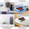 CD Player 3 Modes LED Display Touch Control Portable Retro Desktop BT Music Player with Dust Proof Cover