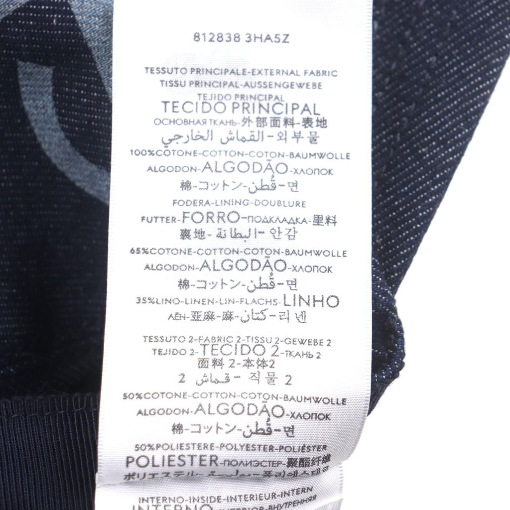 Excellent GUCCI cap Indigo cotton mens L 812838 Used