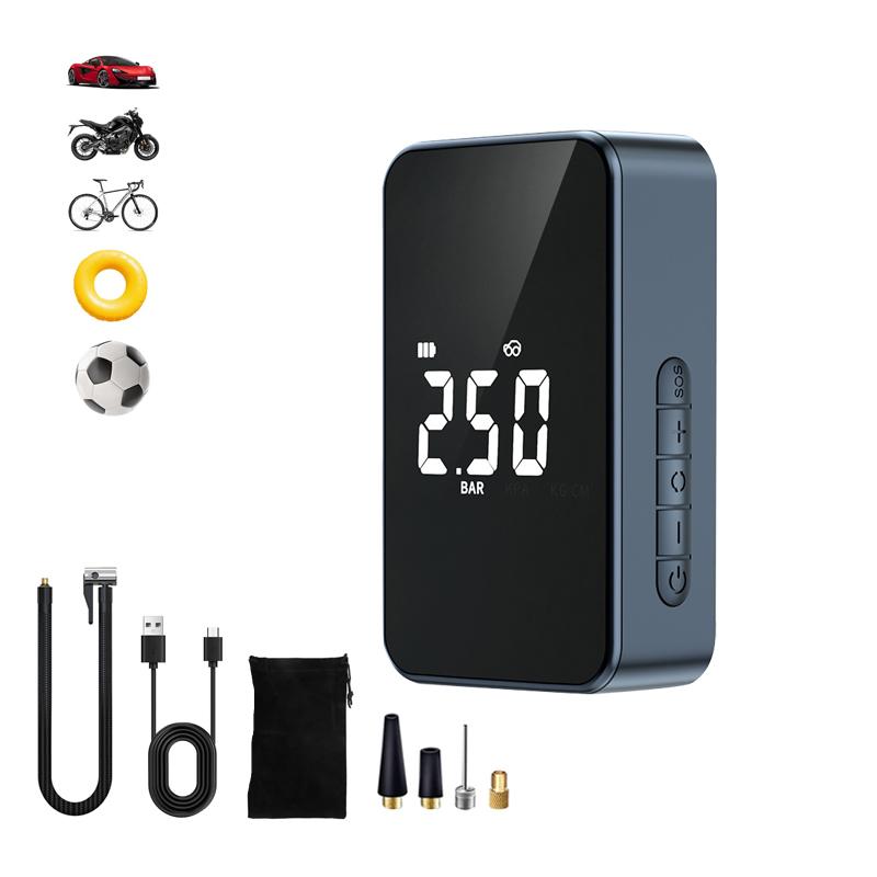 

LEIBOO Автомобильный воздушный насос Портативный воздушный компрессор Автомобильный мини самоходный электрический насос для шин Беспроводной цифровой дисплей Зарядный насос