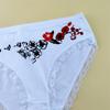 6 Pieces Floral Printed Women's Plus Size Cotton Underwear Comfortable Ladies Soft Briefs Breathable Mother Panties