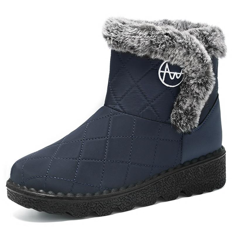 Fashion Women's Winter Boots Fashion Midsole Paired with Soft Thick Warm and Comfortable Cotton Middle Cylinder Women's Boot