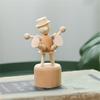 Eye-catching Artwork Figurine Individual Wooden Photo Props Handicraft Statue Home Decoration