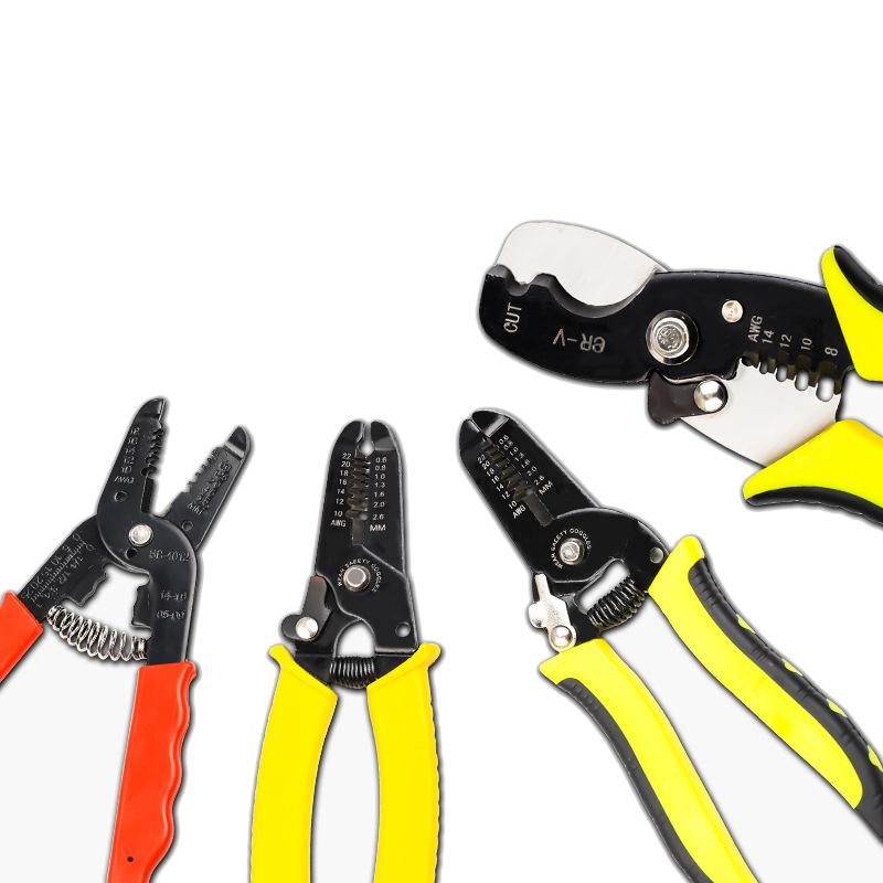 7inch 8 inch Portable Multifunctional household Cable Wire Stripper Pliers Crimper Cutter Tool 0.9-6mm2 Cable Cutter Garage Tool