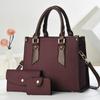 Three-piece set, mother and child bag, new handbag, women's versatile large bag, single shoulder fashion messenger bag Handbag