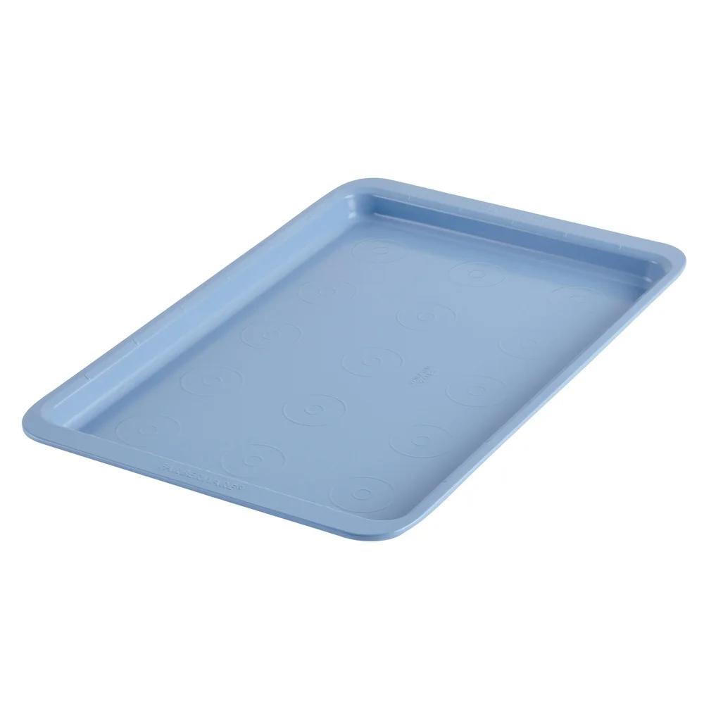 Nonstick Baking Sheet with Easy Slice Guide Extra Wide Handles Durable Steel Construction Dishwasher Safe Oven Safe