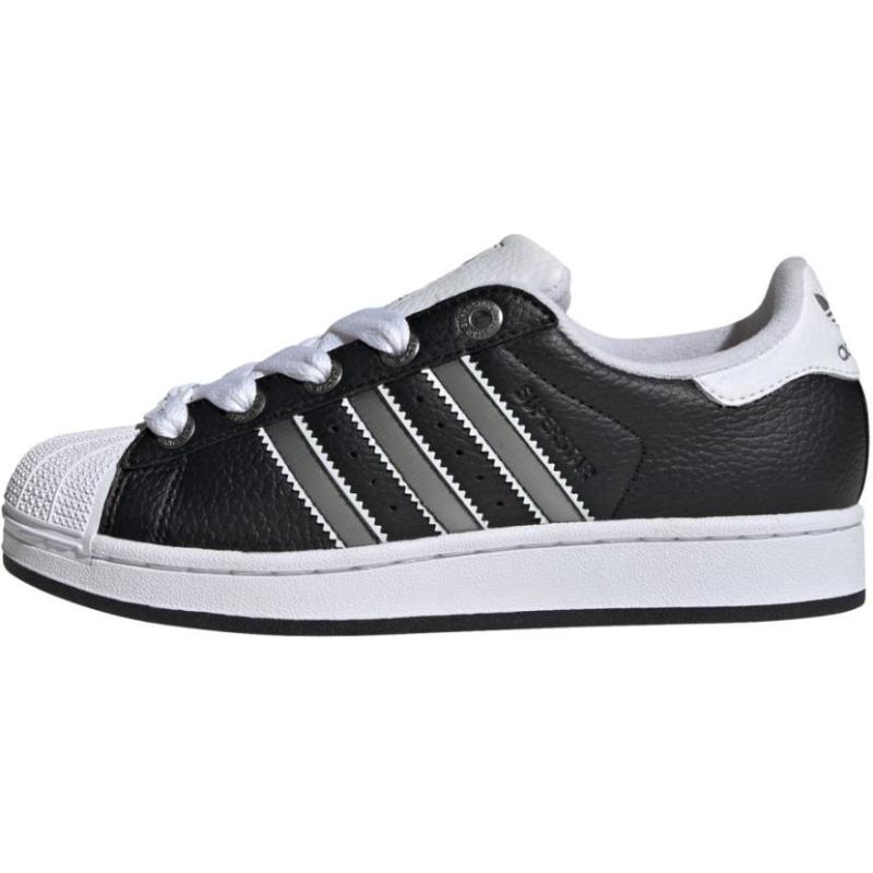 

Adidas Originals Superstar 2 Support Low top Kids Skateboarding Shoes Black Teenagers Sneakers JQ0314 35.5