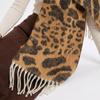 Scarf for Women 2026 Spring and Autumn Vintage Leopard Print Imitation Cashmere Tassel Warm and Fashionable Versatile Scarf