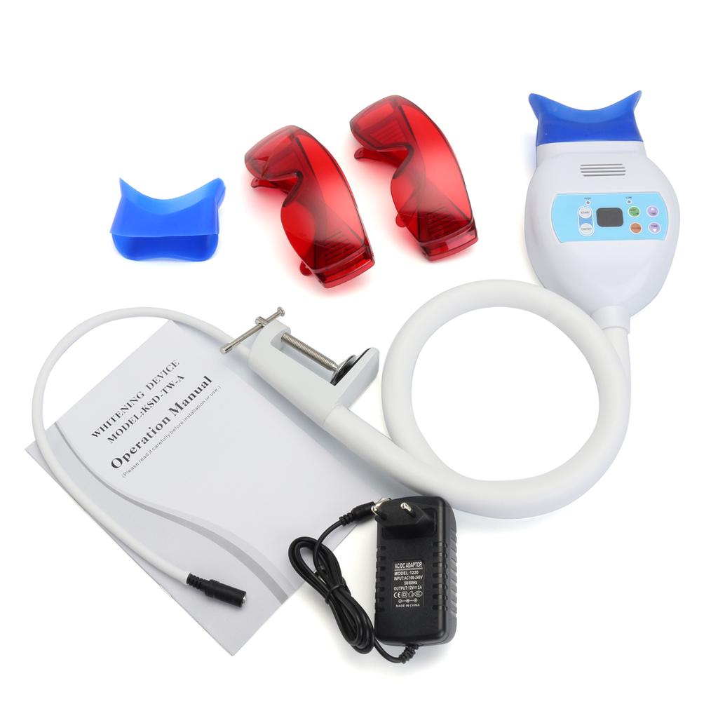 Pro 100-240V 300W Dental Chair Teeth Whitening Machine Blue Equipment Cold Light LED Lamp Bleaching Accelerator Care Bleaching System for Oral Care