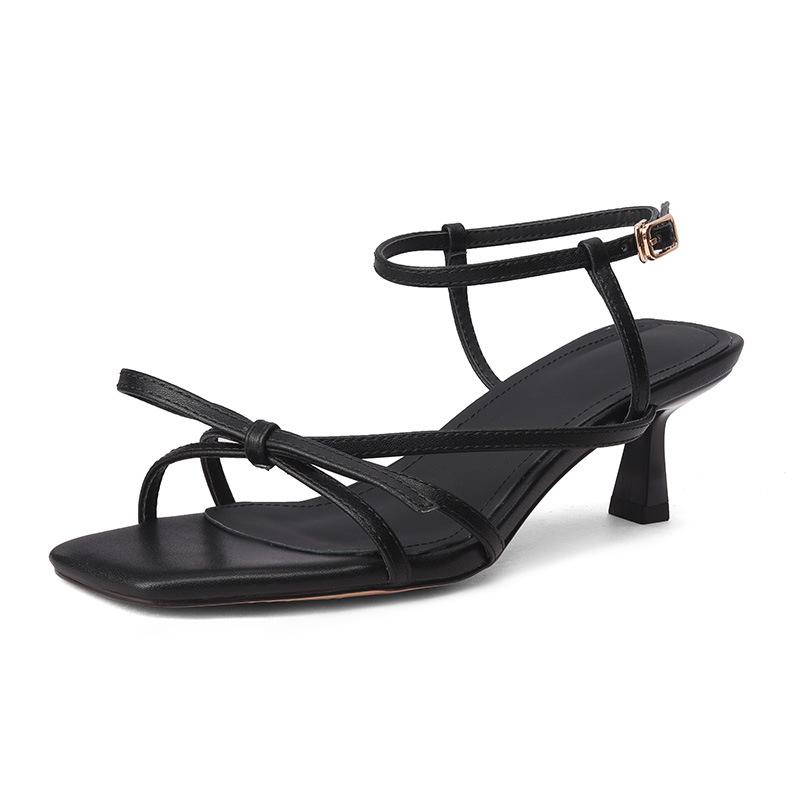 

2025 весна и лето остроносые босоножки на тонком каблуке женские красивые темпераментные высокие каблуки интернет-знаменитости универсальные женские туфли в иностранном стиле 35 чёрный