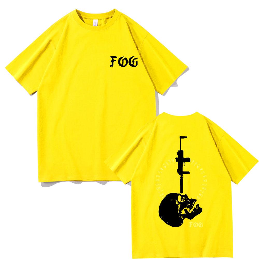 Vintage Fog Forward Observations Group Print T-Shirt Skelett Grafik T-Shirts Herren Oversized T-Shirt Herren Gothic Rock Kleidung