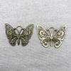 Antike Bronze Filigran Schmetterling Anhänger Exquisites Hohl Design Stabile Legierung Für Diy Schmuckherstellung Scrapbooking Basteln