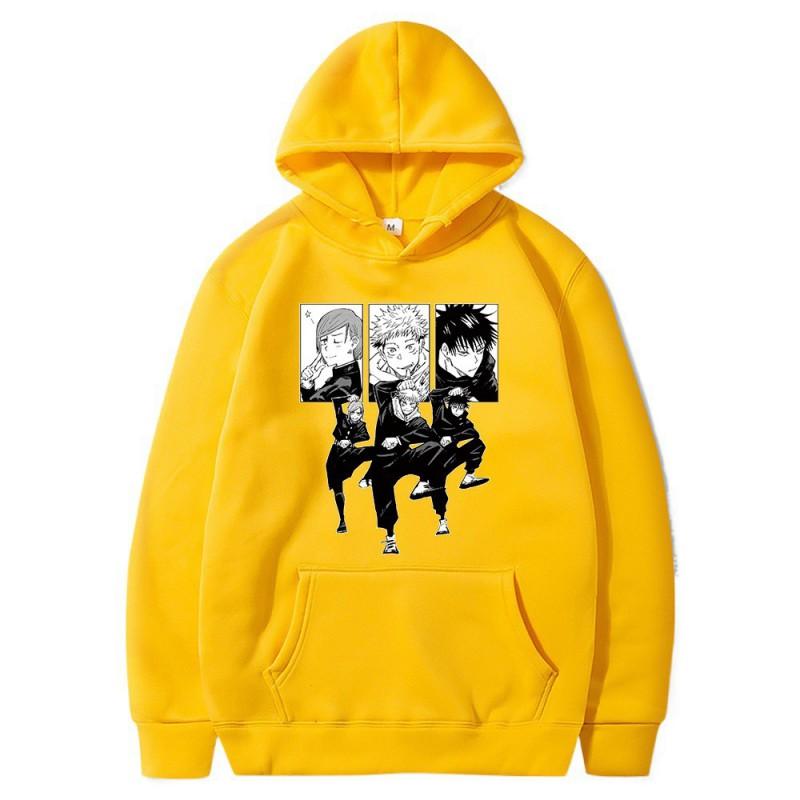Anime Hoodie Jujutsu Kaisen Printed Sweatshirt Unisex Long Sleeve Pullover Casual Streetwear
