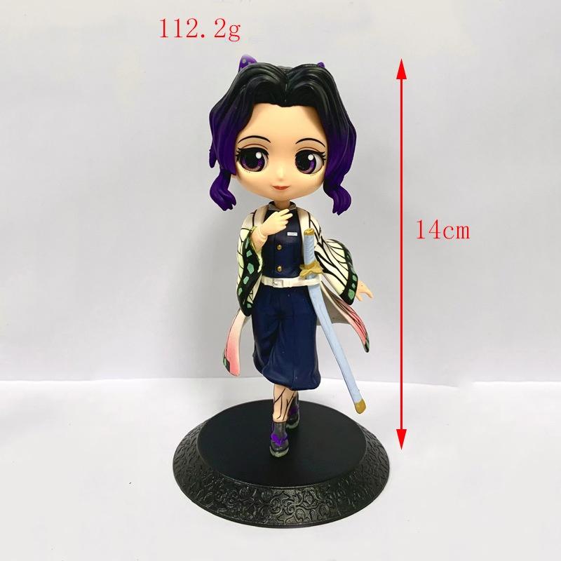 

Аниме Nezuko Tanjirou Zenitsu Inosuke Kyoujurou Giyuu Kawaii Qposket ПВХ модель игрушки собирать подарок