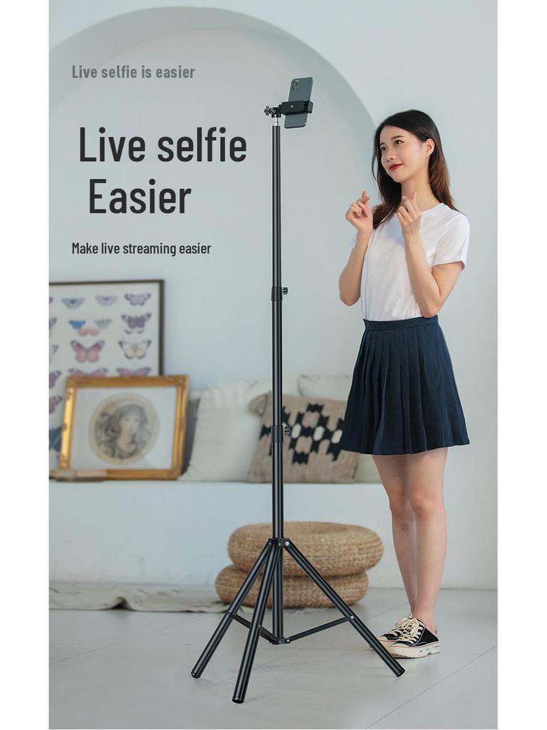 Telescopic Phone Holder Tripod for Live Streaming & Photography