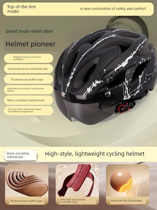 Cycling Helmet for Men and Women, Outdoor Sports Magnetic Goggles, Sun Protection and Insect Protection, Bicycle Safety Helmet 2026 New Model