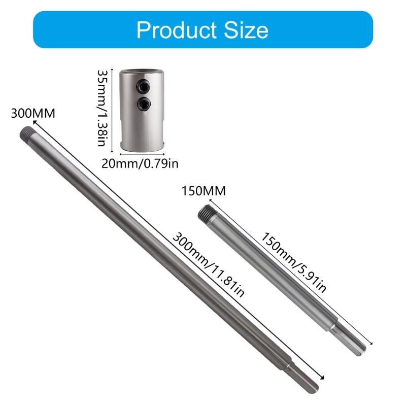 Power Tool Extension Rod Triangular Shank Fastener For Thin Sheet Metal Aluminum Cutting Extension Rod Accessories