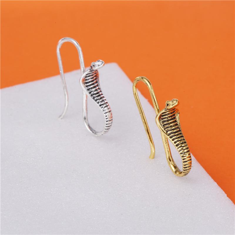 Retro Snake Personality Earrings Fashion Popular Women'S Simple Earrings Earrings