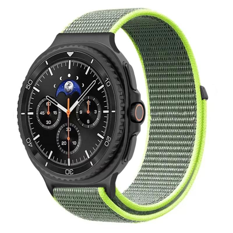 Official Nylon Loop Strap For Samsung Galaxy Watch 8 40mm 44mm Metal Connecting Bracelet Galaxy Watch 8 Classic 46mm Wristband