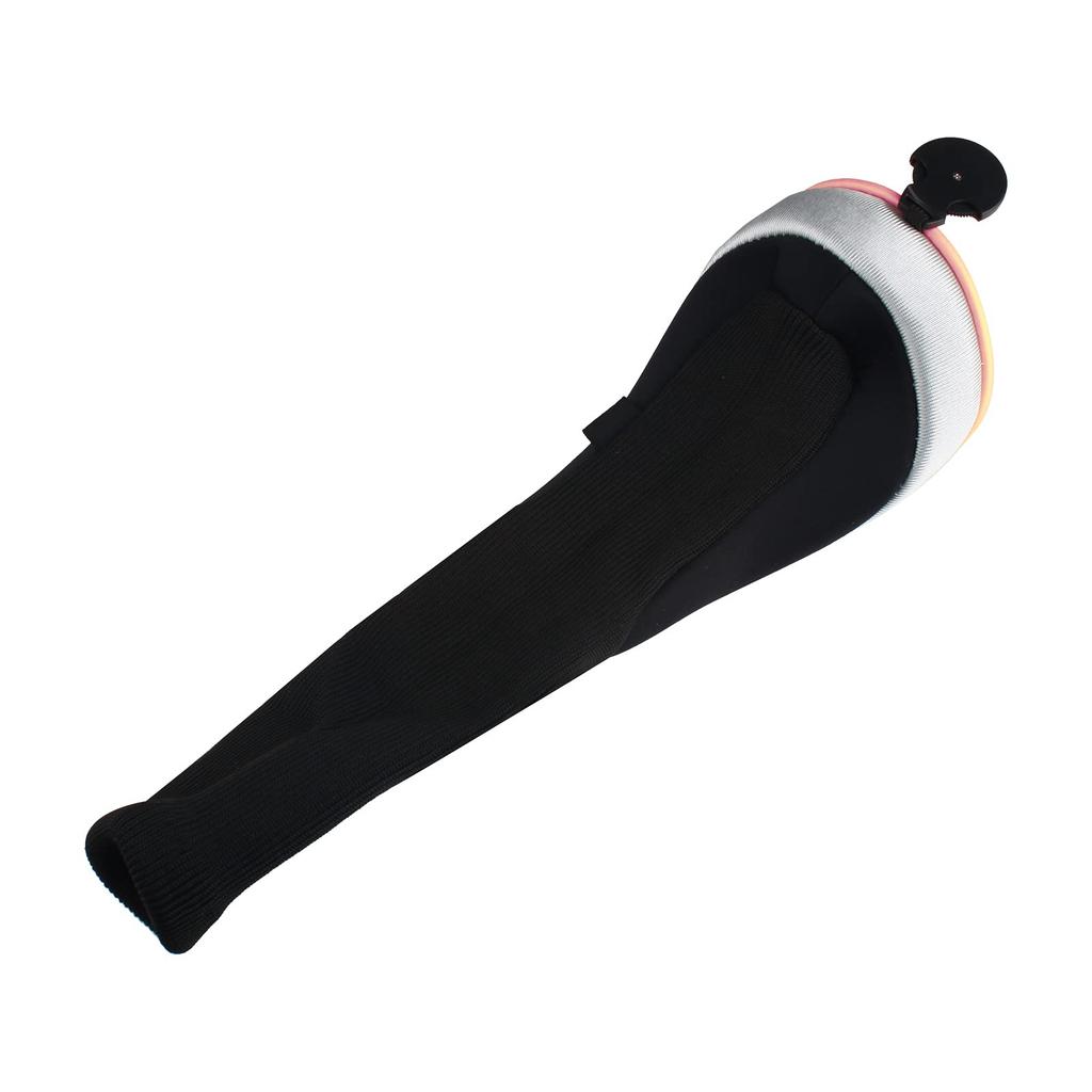 Copritesta Ibridi da Golf Andux a Collo Lungo con Set di Etichette Numerate Intercambiabili, 4, CTMT-02 (Rosa)