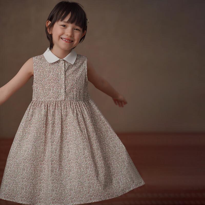 Hacikis Girls  Floral Summer Sleeveless Dress 140