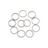 10Pcs/Pack 25/28/30/32mm Clasps Connectors Keychain Chain Loop Split Key Ring Stainless Steel