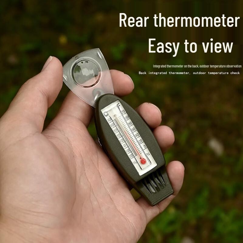 OIMG Outdoor Survival Tool with Compass and Magnifier