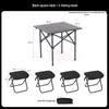 ZISIZ Portable Camping Picnic Table and Chair Set