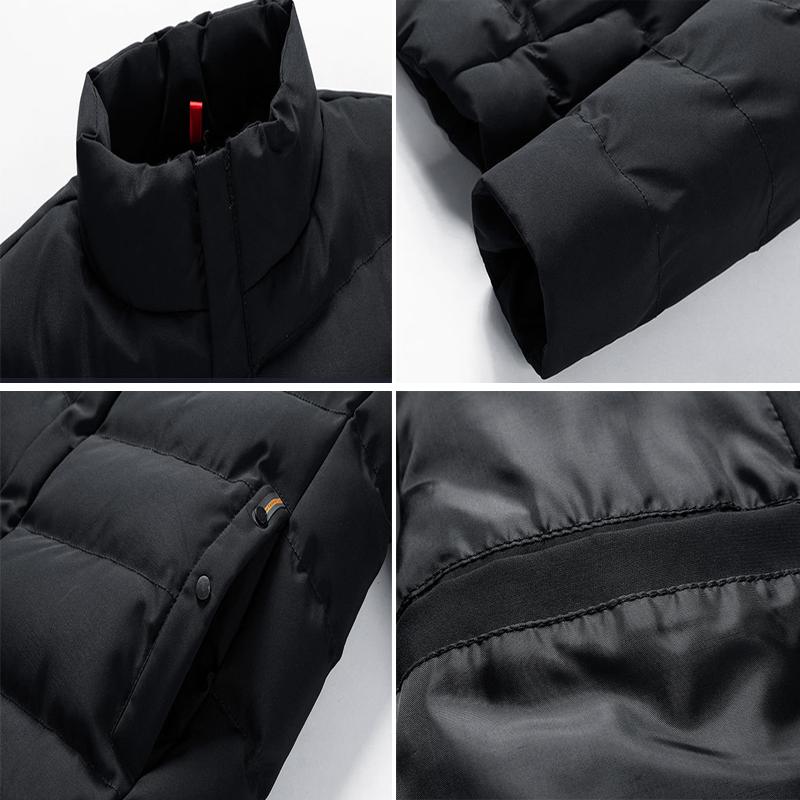 Winter Men's Warm Padded Jackets Fashion Men Cotton Warm Parka Coats Men Stand Collar Thermal Windbreaker Jacket Clothing 7XL
