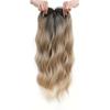 Ombre Topper Hair with Hair Bangs Clip in Top Closures Hairpiece  Cover White Hair & Hairline