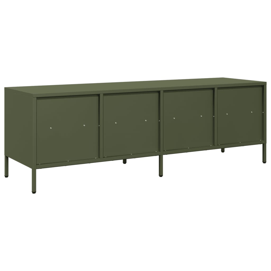 TV Stand Olive Green 135 x 39 x 43.5 cm Cold Rolled Steel