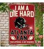 Vintage Atlanta Falcons 8x12 Inch Metal Wall Sign for Bar