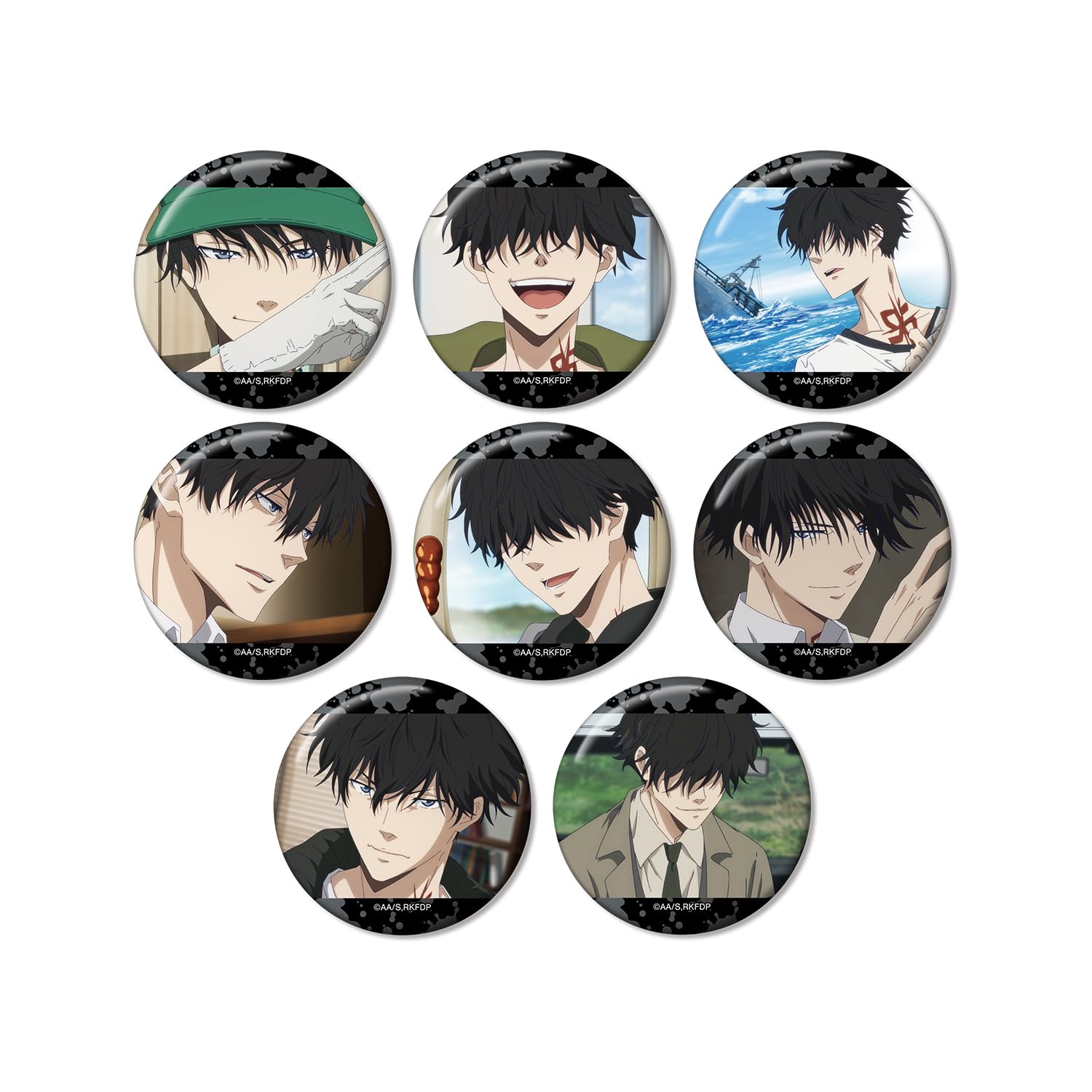 

Kamonohashi Forbidden Reasoning Trading Kamonohashi Ron Only Scene Pin Badge Box Ron s 8-Piece