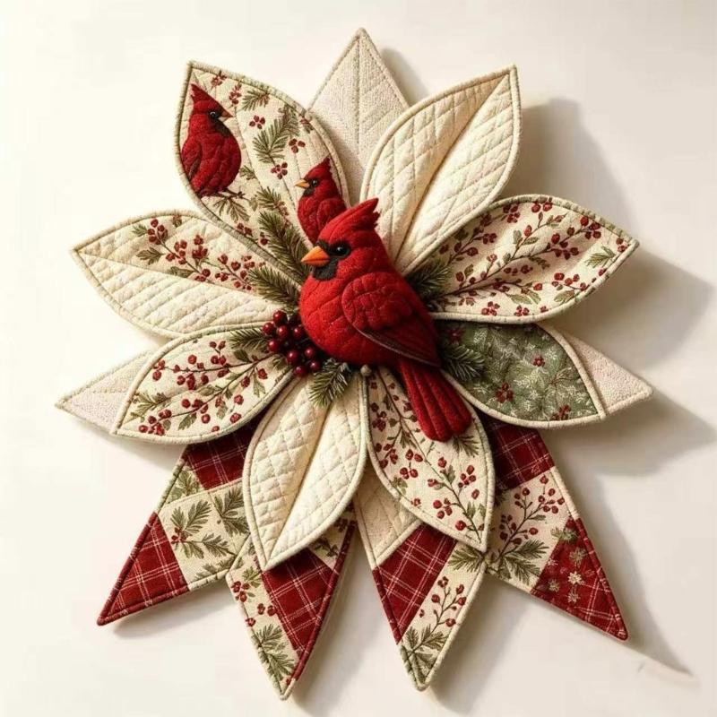 Patchwork Fabric Display Craft Set, DIY Sewing Project for Door Hangers, Wall Panels, and Seasonal Party Styling