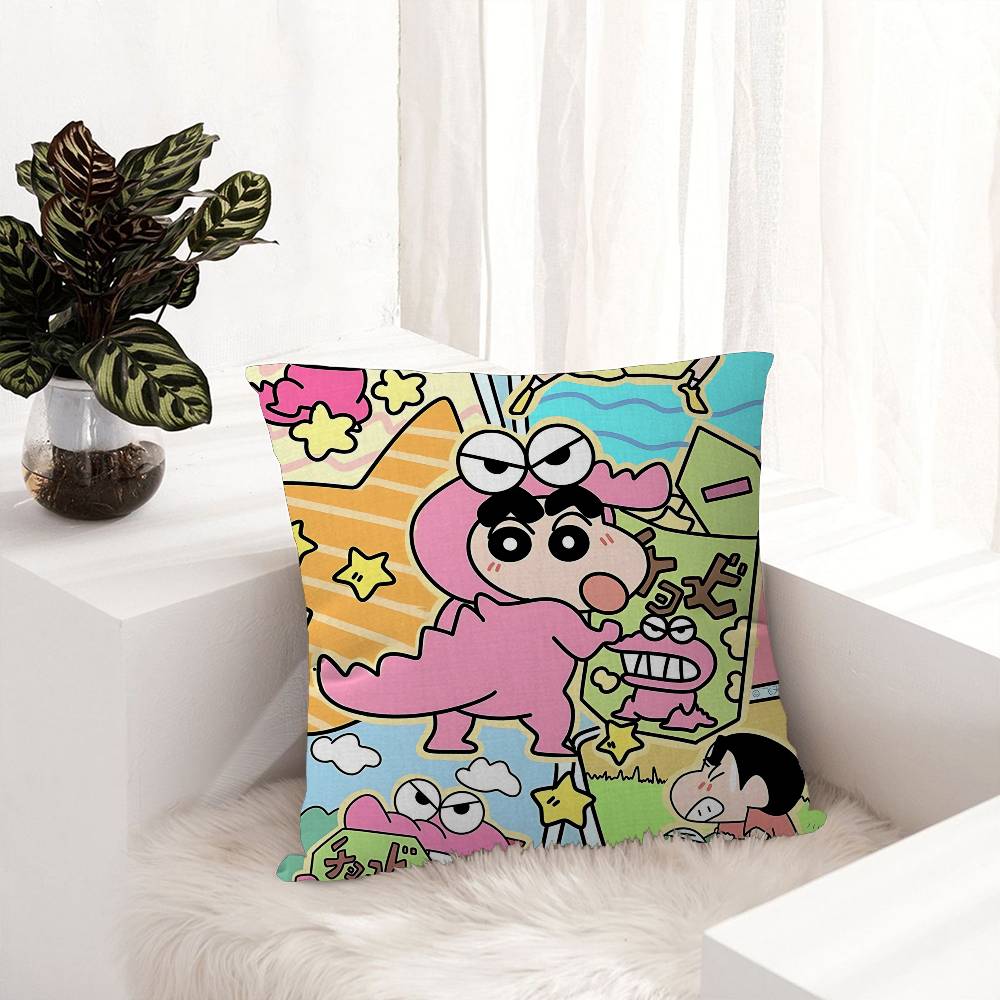 C-Карандаш Аниме S-ШинЧанс Кленовый Дизайн Наволочка Счастливый Осенний Урожай Декор Праздничный Декор Наволочка 12x12Inch