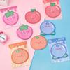 1 Piece Cartoon Adhesive Cute Kawaii Fruit Notes Notepad Memo Pad Office School Supplies Stationery Sticker Decoration