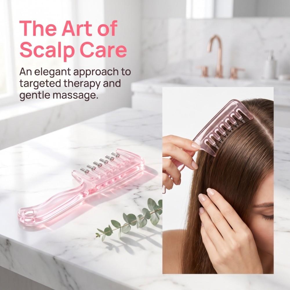 Anti-Frizz Hair Firming Applicator Hair Care Massage Guide Liquid Comb Household