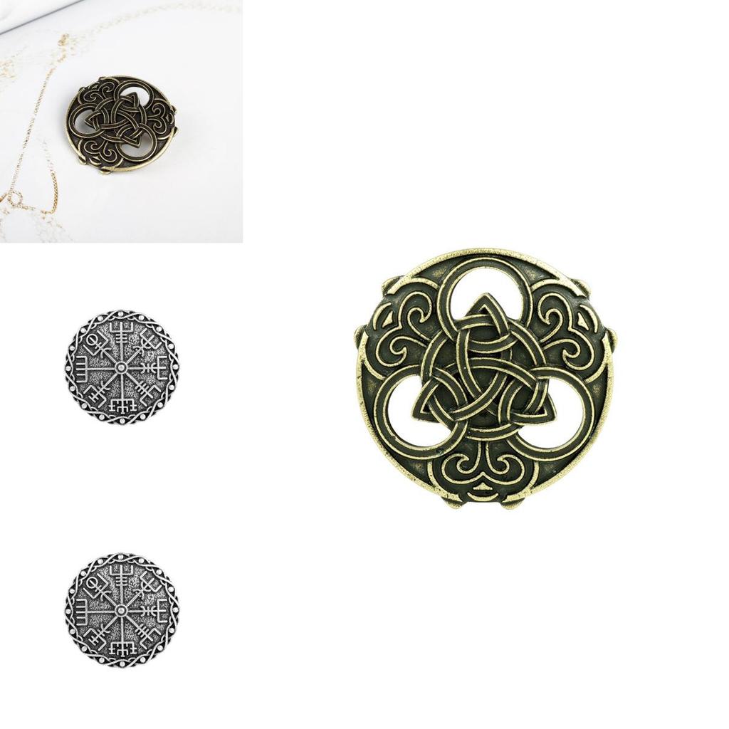 Celtic Brooch Knot Pin With Electroplated Finish For Men Women Commuter Fashion