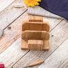 Compact Bamboos Cutting Board Storage Rack With Cutter Slot Kitchen Tool Organizers For Organized And Neat Kitchen Space