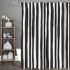 Abstract Art Tree Black Shower Curtain, Bathroom Decorative Shower Curtain, Waterproof Shower Curtain with Hooks