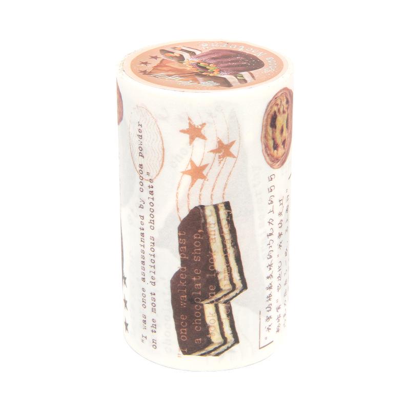 Mu Ran Cute Washi Paper Sticker Roll - Cartoon Decorative Sealing Patterns for Planners