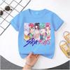 2026 New  K-POP Saja Boys Print Short-Sleeved Spring Summer Clothing for Boys and Girls Cute Polyester T-shirt for Boys and Girls