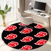 Famous Cartoon NARUTO Protagonist Uzumaki Naruto Round Carpet Soft Home Decoration Anti-slip Door Mat Outdoor Picnic Mat Carpet M7