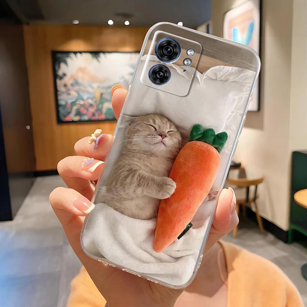 For Moto Edge 40 XT2303-2 Phone Case Panda Butterfly Soft Clear Slim Silicone Phone Cover for Motorola Moto Edge40 Edge 40 pro