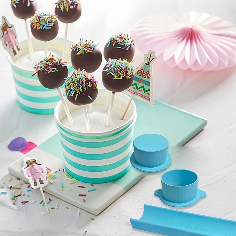 Professional Cake Cutter Mold Dessert Making Set With Storage Plate Tray Creates Perfectly Shape Treats Home Baking Tool