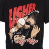 Usher 100% Cotton T-shirt Mens Tees Top Mens Size Large Black My Way Rap Tee Style R&B