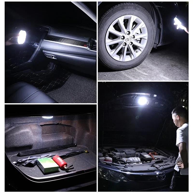 Magnetic Car LED Touch Light Universal Auto Interior Reading Lamp Auto Trunk Lighting Rechargeable Light CarAccessories Interior
