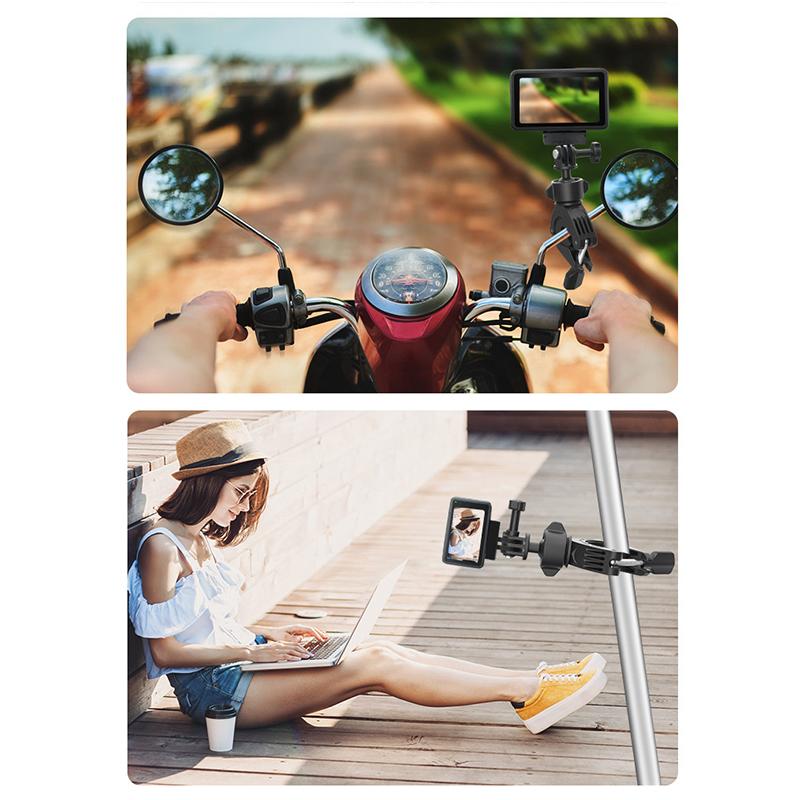 Universal Sport Camera Bike Riding Holder For Dji Action 5 Pro For Insta360 For Go Pro Bicycle Motorcycle Stand Brackets