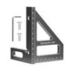 3D Multi-Angle Miter Triangle Ruler,45/90 Degree Aluminum Woodworking Square Protractor,High Precision Layout Measuring Tool