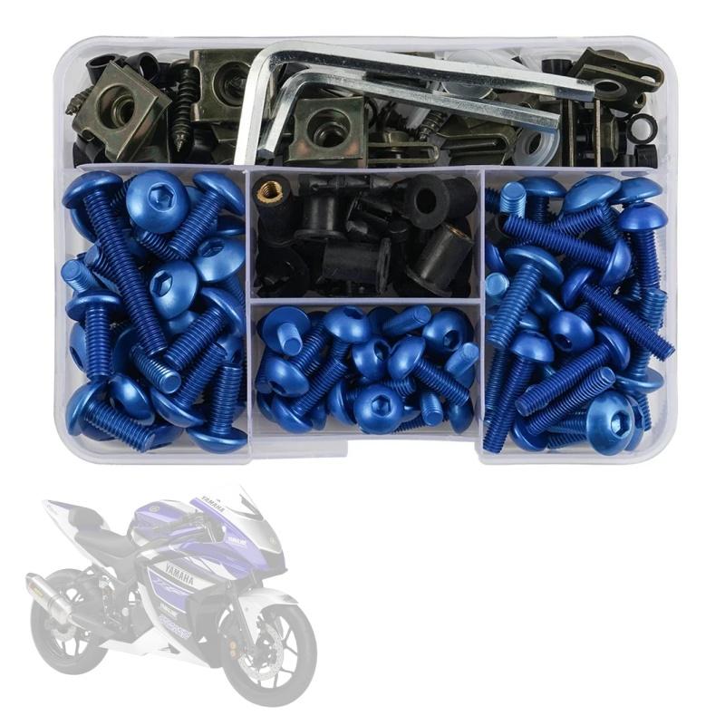 Complete Fairing Bolt Nut Screw Kit Fairing Bolt Screws For Yamaha TDM 850 900/A TMAX 500/530 SX/DX SRV250 SRX 400 600 TDR250