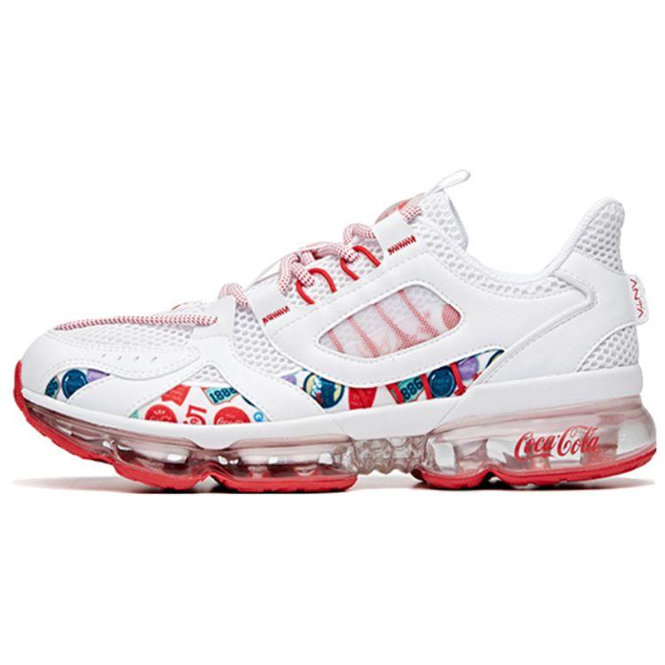 

Anta Кроссовки для бега Coca-Cola Collaboration Spliced Full-Length Air Cushion Low-Top для мужчин, кроссовки для бега белого, красного, синего цвета 912025504-9 42.5